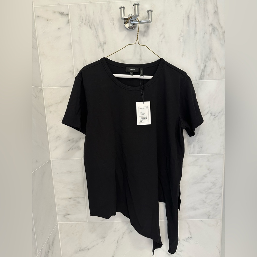 NWT Theory black tee with side ties